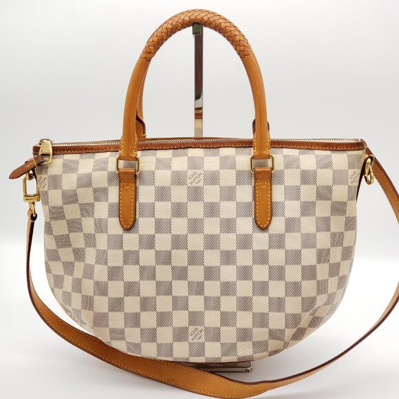 Louis Vuitton Riviera PM Beige Damier Azur Shoulder Bag 588-102425 - Picture 1 of 16